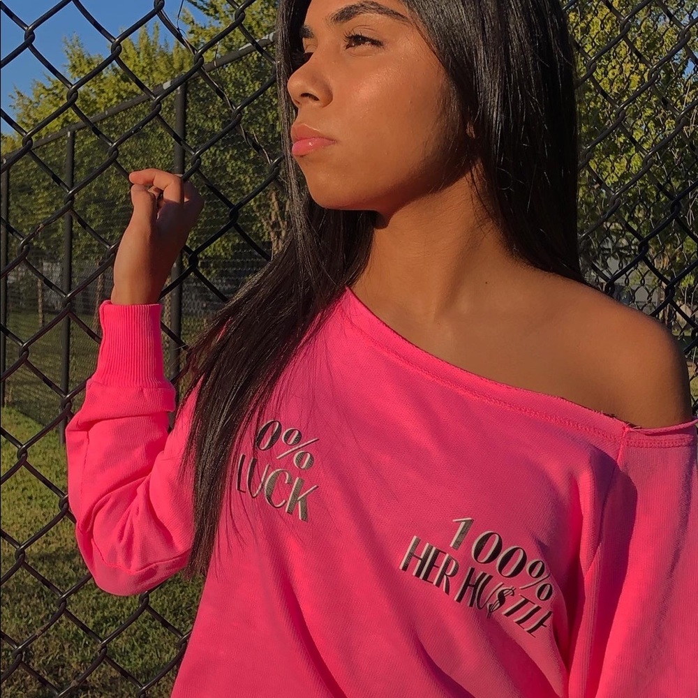 Off the shoulder long sleeve